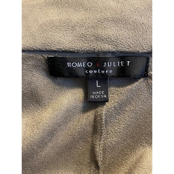 Romeo + Juliet Couture Open Front Taupe Jacket Large - Picture 6 of 6